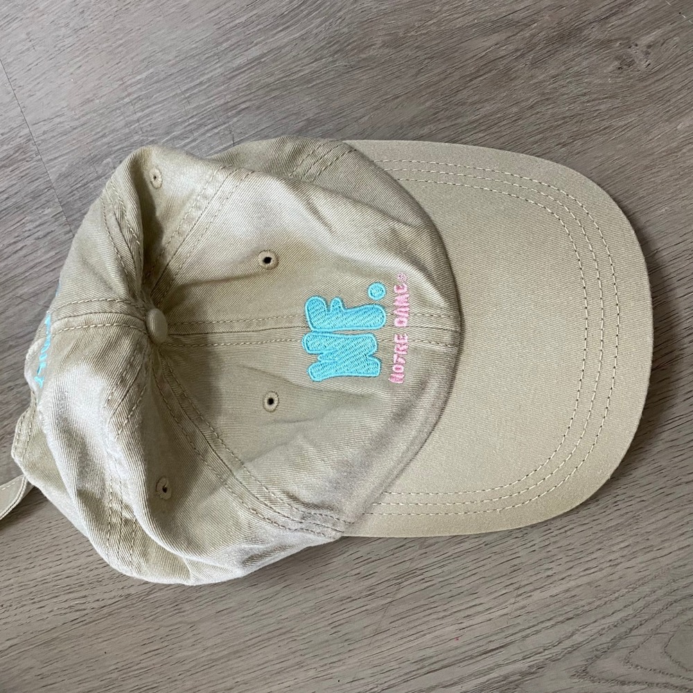 Sportsman Notre Dame Baseball Cap Unisex OSFA Tan‎ Welsh Family Hall Embroidered